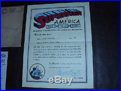 Vintage Superman Supermen Of America Fan Club Rare Action Comics Gem Mint 1939