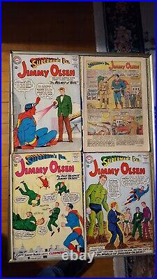 Vintage Superman's Pal Jimmy Olsen Silver + Bronze Age Comic Book Lot 65 Books