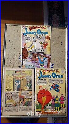 Vintage Superman's Pal Jimmy Olsen Silver + Bronze Age Comic Book Lot 65 Books