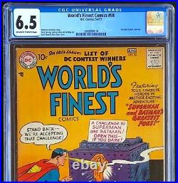 WORLD'S FINEST COMICS #88 (DC 1957) CGC 6.5 1st JOKER / LUTHOR TEAM-UP