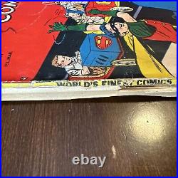 World's Finest #44 (1950) Batman! Superman! Robin! Golden Age! Incomplete