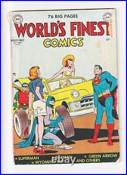 World's Finest #48 DC 1950 Batman Superman GOLDEN AGE COMIC JOKER STORY
