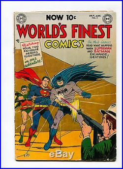 World's Finest #71 ORIGINAL 1st 10c & Superman Batman Team Up SCARCE DC Comics