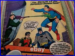 World's Finest #94 DC COMIC 1958 1st Origin Superman Batman TEAM KEY