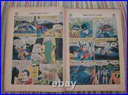 World's Finest #94 DC COMIC 1958 1st Origin Superman Batman TEAM KEY