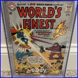 World's Finest Comics #134 CGC. 5.5 OW-W Pages! 1963 Silver Age. Green Arrow App