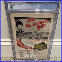 World's Finest Comics #134 CGC. 5.5 OW-W Pages! 1963 Silver Age Green Arrow App