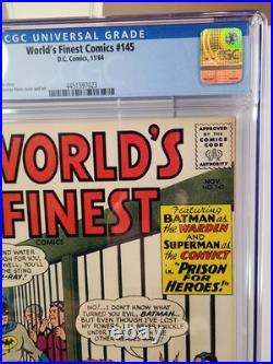 World's Finest Comics #145 CGC 8.5 DC 1964 High Grade Silver Age Superman Batman
