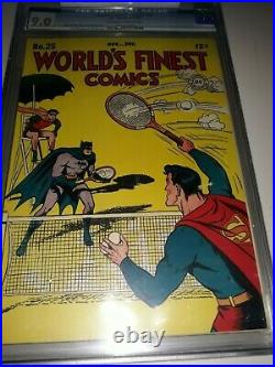 World's Finest Comics #25 (1946) CGC 9.0 (VF/NM) Golden Age Batman Superman
