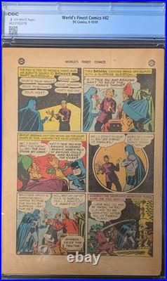 World's Finest Comics # 42 CGC. 5 (1949)
