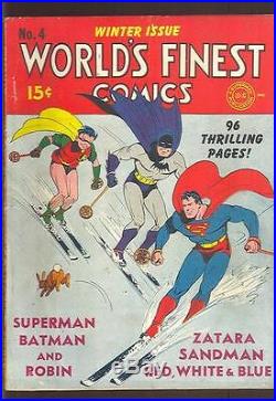 Worlds Finest Comics #4 with Superman Batman Robin DC Comics (sku-82238B)
